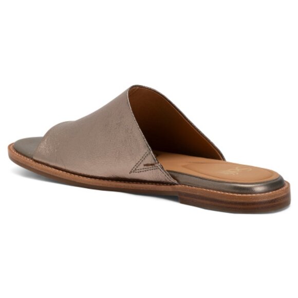 NEW SOFFT Leather Noble Comfort Slide Sandals bronze 254 3M7 - Picture 6 of 9